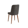 Hanah Home Vina 1053 - Conjunto de comedor extensible de 4 piezas, Nogal y Antracita